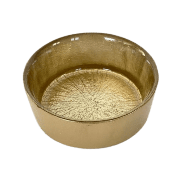Serveerschaaltje goud 9 cm