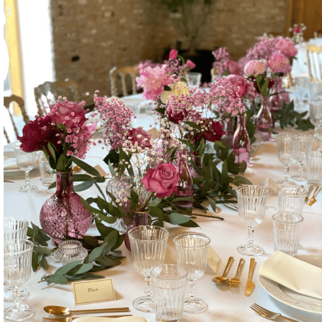 Theelichthouder helder/roze - Afbeelding 2